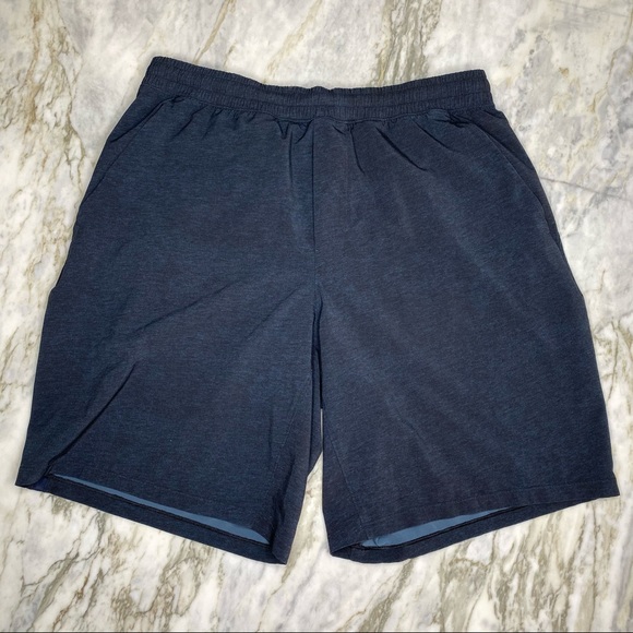 lululemon athletica Other - LULULEMON Mens Navy Blue Lined Workout Gym Shorts Size Large